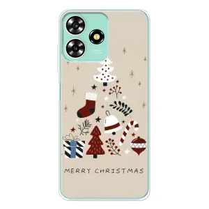 Чехол Санта Клаус для ZTE Blade A73 (Merry Christmas)
