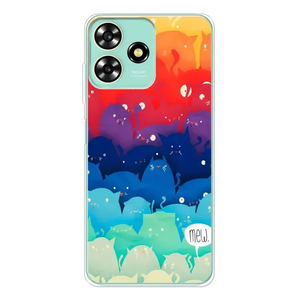 Чехол с рисунком «Mew» для ZTE Blade A73
