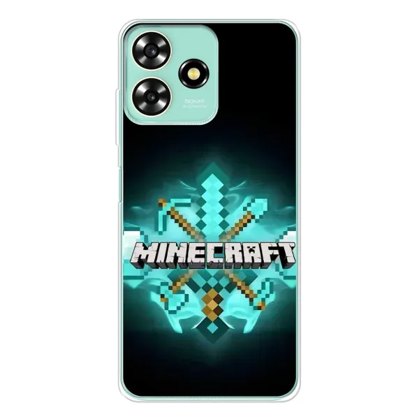 Чехол с рисунком «MineCraft 2» для ZTE Blade A73