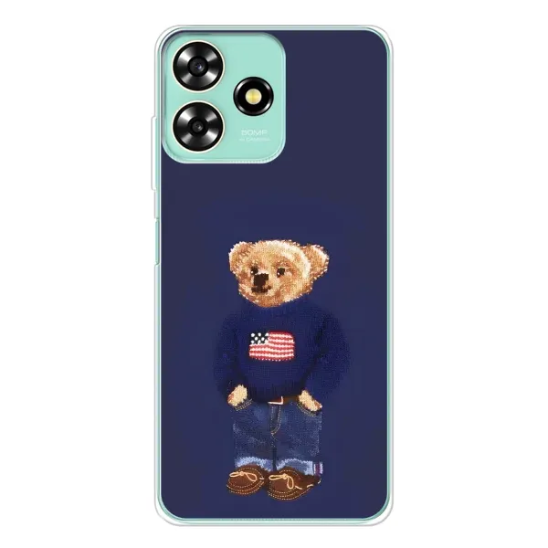 Чехол с рисунком «Мишка USA» для ZTE Blade A73