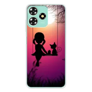 Дівчачий Чохол для ZTE Blade A73 (На гойдалці)