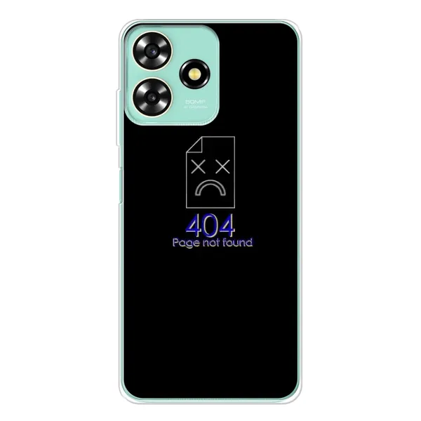 Чехол с рисунком «Ошибка 404» для ZTE Blade A73 Чехол с рисунком «Ошибка 404» для ZTE Blade A73