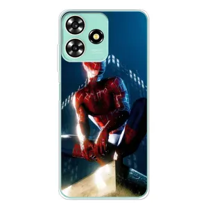 Чехол Супергерой Человека Паука на ZTE Blade A73 (Паук на доме)