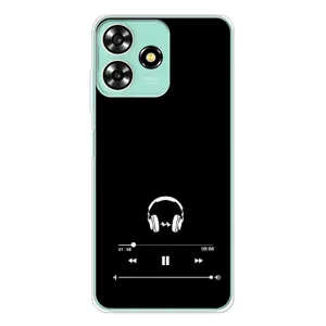 Чохол з картинками на чорному фоні для ZTE Blade A73 (Плеєр)