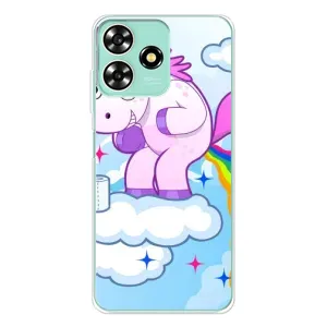 Чохол Unicorn на ZTE Blade A73 (Веселка Єдиноріга)
