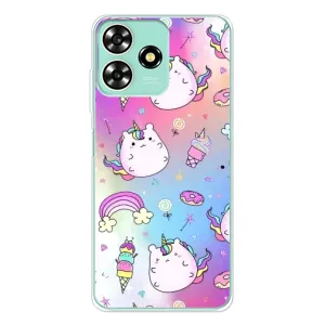 Чохол Unicorn на ZTE Blade A73 (Веселка і Єдинорог)