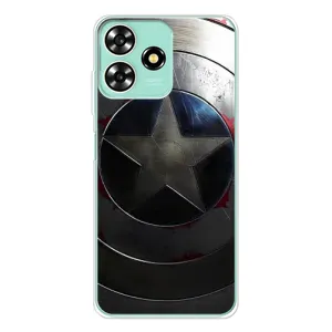 Чехол с Щитом Капитана Америки на ZTE Blade A73 (Ретро Щит Капитана)