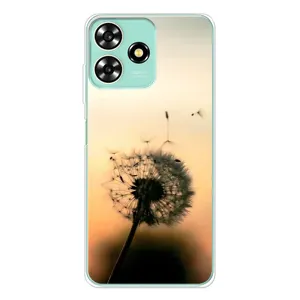 Силиконовый Чехол с одуванчиками на ZTE Blade A73 (Роздумаханый одуванчик)