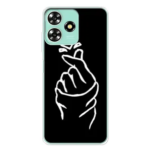 Чохол (Знак сердечка) для ZTE Blade A73 (Сердечко на чорному)