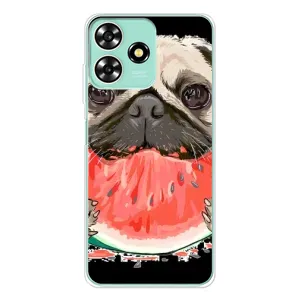 Чехол (ТПУ) Милые собачки для ZTE Blade A73 (Смешной Мопс)