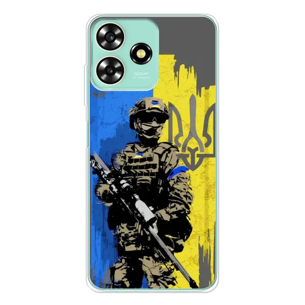 Чехол с рисунком «Солдат ЗСУ» для ZTE Blade A73 Чехол с рисунком «Солдат ЗСУ» для ZTE Blade A73