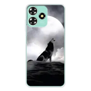 Чохол з Вовком на ZTE Blade A73 (Вовк і місяць)