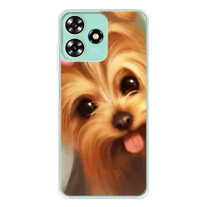Чехол (ТПУ) Милые собачки для ZTE Blade A73 (Йоршенский терьер)
