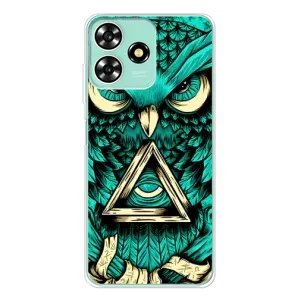 Чохли з принтом СОВИ для ZTE Blade A73 (Зелена сова)