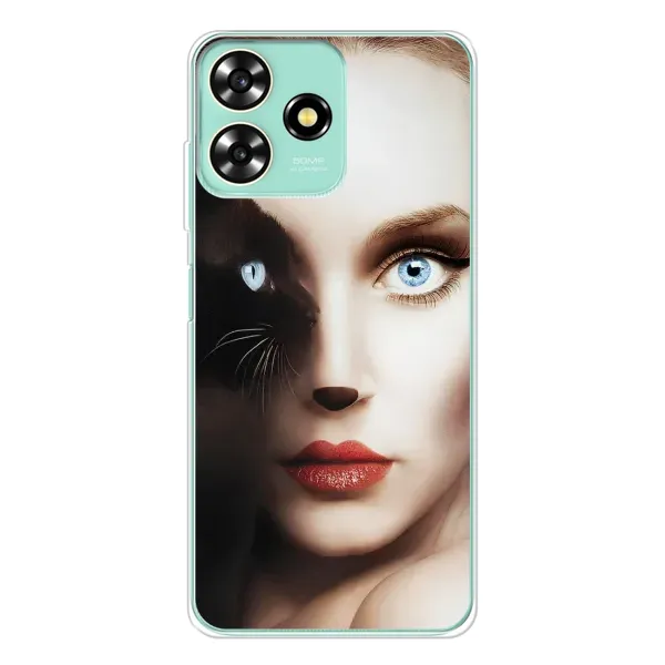 Чехол с рисунком «Женщина кошка» для ZTE Blade A73 Чехол с рисунком «Женщина кошка» для ZTE Blade A73