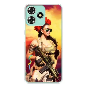 ЗСУ Чехлы (TPU) для ZTE Blade A73 (Женщина солдат)