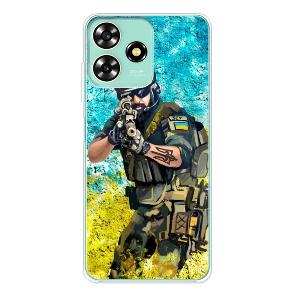 Чехол с рисунком «ЗСУ Воин» для ZTE Blade A73 Чехол с рисунком «ЗСУ Воин» для ZTE Blade A73