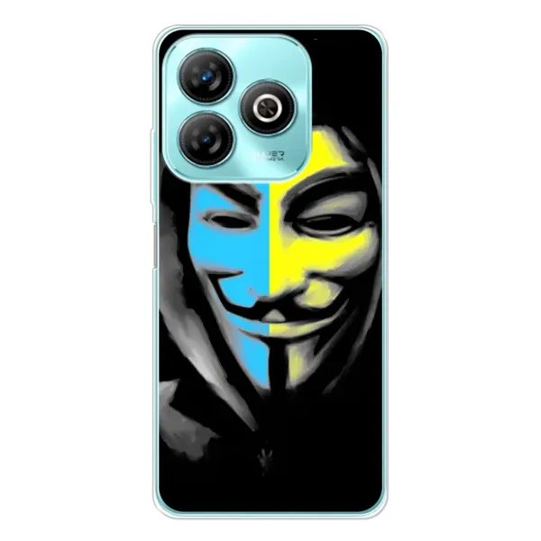 Чехол с рисунком «Анонимус патриот» для ZTE Blade A75 Чехол с рисунком «Анонимус патриот» для ZTE Blade A75
