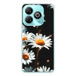 Чехол с ромашками на ZTE Blade A75 (Белые ромашки)