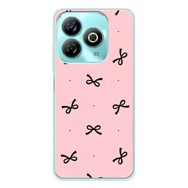 Чехол с рисунком «Черные бантики» для ZTE Blade A75 Чехол с рисунком «Черные бантики» для ZTE Blade A75