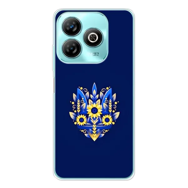 Чехол с рисунком «Цветущий Герб» для ZTE Blade A75