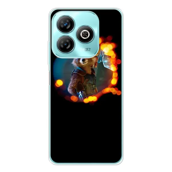 Чехол с рисунком «Енот Ракета» для ZTE Blade A75
