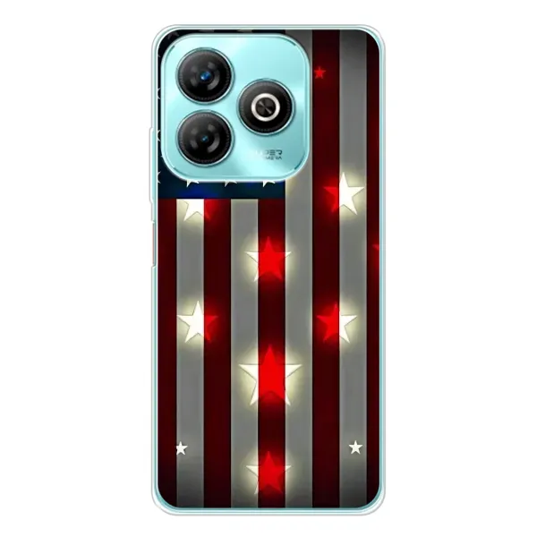 Чехол с рисунком «Флаг США 2» для ZTE Blade A75 Чехол с рисунком «Флаг США 2» для ZTE Blade A75