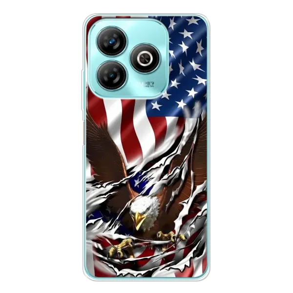 Чехол с рисунком «Флаг USA» для ZTE Blade A75 Чехол с рисунком «Флаг USA» для ZTE Blade A75