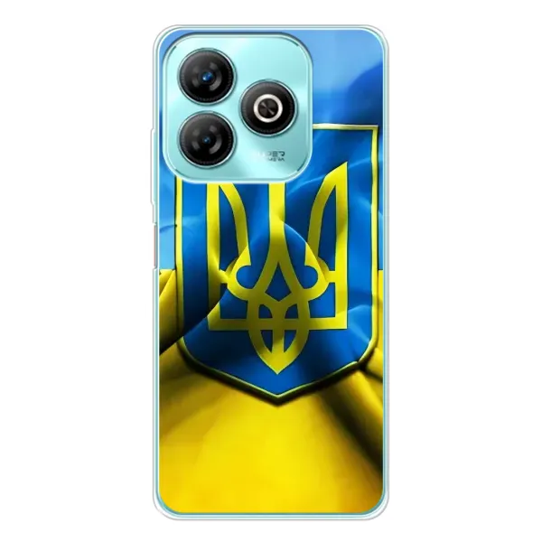 Чехол с рисунком «Герб и Флаг Украины» для ZTE Blade A75 Чехол с рисунком «Герб и Флаг Украины» для ZTE Blade A75