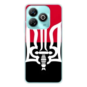 Чехлы УПА (Красно-Чёрный) на ZTE Blade A75 (Герб Украины)