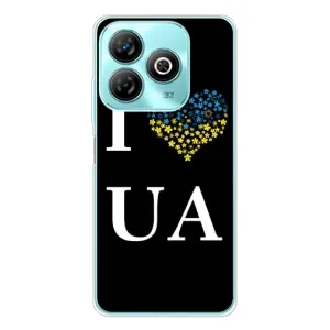 Силиконовый Чехол на ZTE Blade A75 (Я-Украина) (I Love UA)