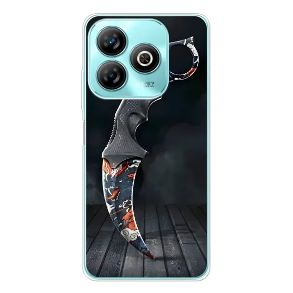 Чехол с рисунком «Кинжал КС ГО» для ZTE Blade A75 Чехол с рисунком «Кинжал КС ГО» для ZTE Blade A75