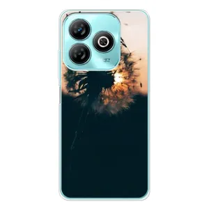 Силиконовый Чехол с одуванчиками на ZTE Blade A75 (Красивый одуванчик)
