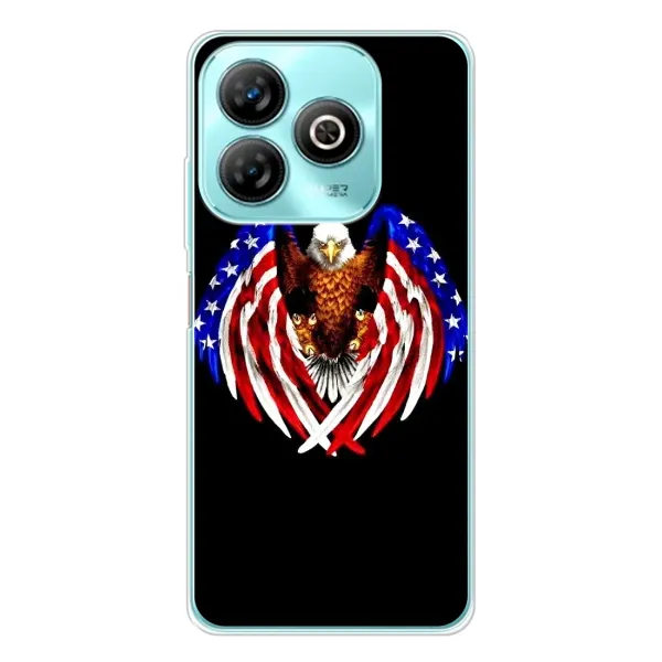 Чехол с рисунком «Крылья США» для ZTE Blade A75 Чехол с рисунком «Крылья США» для ZTE Blade A75