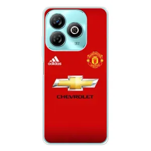 Силиконовые Чехлы принт Футбол на ZTE Blade A75 (Man United)