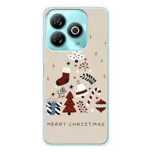 Чехол Санта Клаус для ZTE Blade A75 (Merry Christmas)