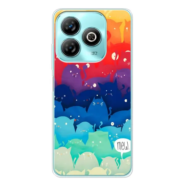 Чехол с рисунком «Mew» для ZTE Blade A75