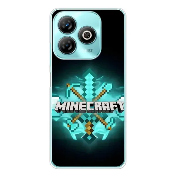 Чехол с рисунком «MineCraft 2» для ZTE Blade A75