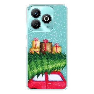 Чехол Новогодняя Елка на ZTE Blade A75 (Новогодние подарки)