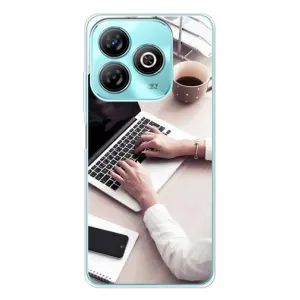 Силиконовый бампер (Работники) на ZTE Blade A75 (Офисный работник)