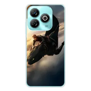 Чехол дракон Беззубик для ZTE Blade A75 (Полет Беззубика)