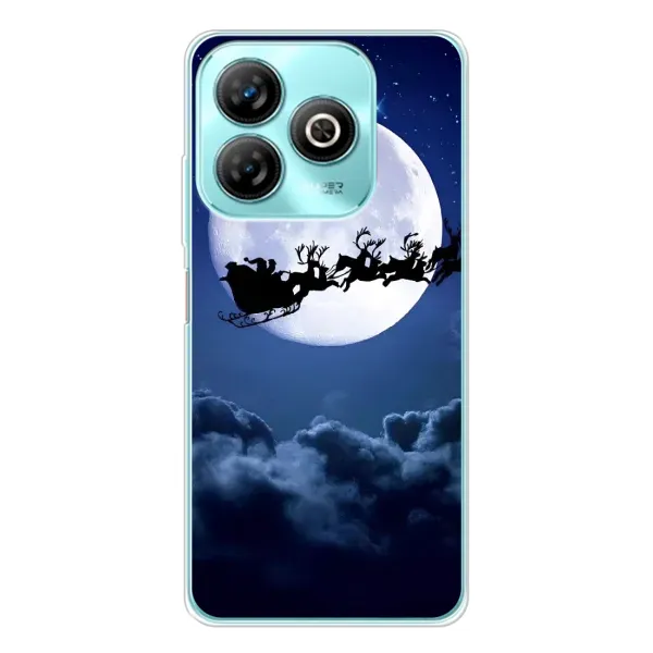 Чехол с рисунком «Санта - луна» для ZTE Blade A75 Чехол с рисунком «Санта - луна» для ZTE Blade A75