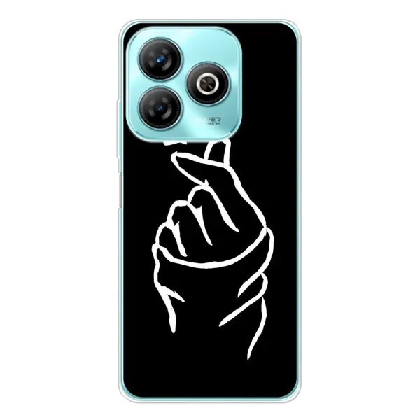 Чехол с рисунком «Сердце на черном» для ZTE Blade A75 Чехол с рисунком «Сердце на черном» для ZTE Blade A75