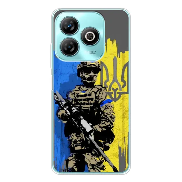 Чехол с рисунком «Солдат ЗСУ» для ZTE Blade A75 Чехол с рисунком «Солдат ЗСУ» для ZTE Blade A75
