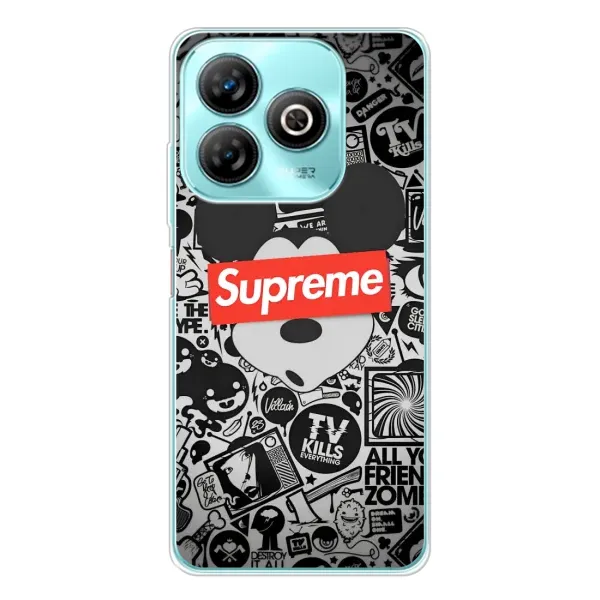 Чехол с рисунком «Supreme Маус» для ZTE Blade A75 Чехол с рисунком «Supreme Маус» для ZTE Blade A75