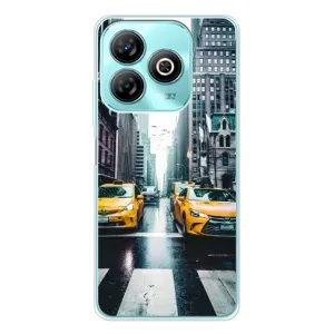 Силиконовый бампер (Работники) на ZTE Blade A75 (Такси)