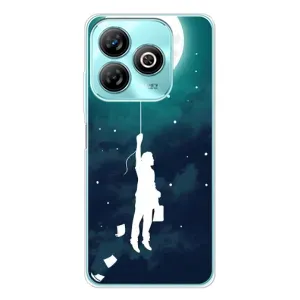 Чехол (ТПУ) с планетами на ZTE Blade A75 (To The moon)