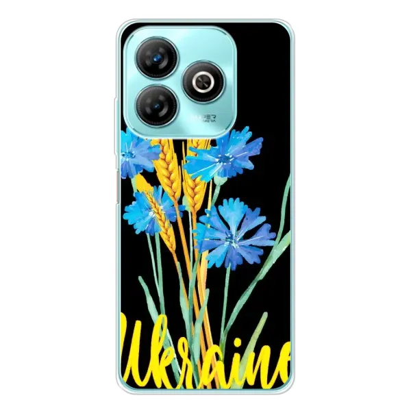 Чехол с рисунком «Ukraine в цветочках» для ZTE Blade A75 Чехол с рисунком «Ukraine в цветочках» для ZTE Blade A75