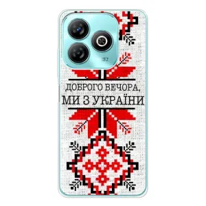 Силиконовый Чехол на ZTE Blade A75 (Вышиванка Доброго вечера)