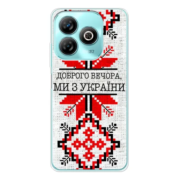 Чехол с рисунком «Вышиванка Доброго вечера» для ZTE Blade A75 Чехол с рисунком «Вышиванка Доброго вечера» для ZTE Blade A75